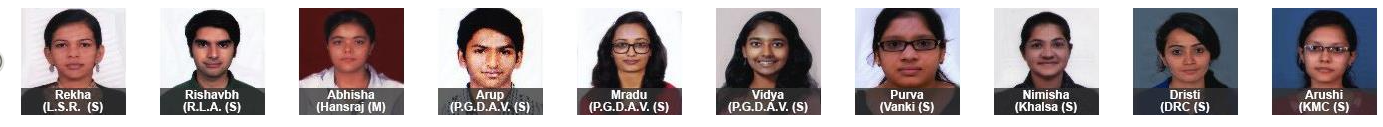 Our successful students